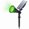 thumbnail image 1 of Projecteur Solaire Extérieur, IP65 Étanche, Réglable à 180°, Vert, avec Panneau Solaire, Compatible avec Jardin, Cour, Chemin, Allée, 1 of 4
