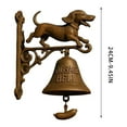 thumbnail image 3 of Ke1Clo Dog Welcome Doorbell, Dog Dinner Bell, Welcome Bell Cast Iron Dinner Bell Vintage Decorative Wall Hanging Bell for Entryways Yard Garden Outdoor, 3 of 4