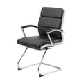 thumbnail image 1 of Kingfisher Lane Chaise d'Invité Exécutive Moderne en Tissu Noir, 1 of 6