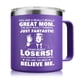 thumbnail image 1 of Taza de café Mom de acero inoxidable morado Abledn de 14 oz, 1 of 7