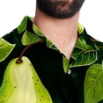 thumbnail image 5 of pear Men's Short Sleeve Hawaiian Beach Shirts, Casual Printed Button Down Spread Collar Tops, Summer Unisex Style, 5 of 6