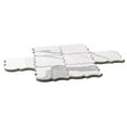 thumbnail image 3 of The Tile Life Stately Arabesque Calacatta Polished Porcelain Mosaic Floor & Wall Tile, 11 x 12 in, 6-Piece, 3 of 9