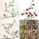 thumbnail image 2 of Flor de Peonía Artificial Ivy Vine Colgante Planta Hoja 6 Pies Blanco, 2 of 9