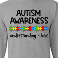 thumbnail image 4 of Inktastic Autism Awareness Understanding and Love with Puzzle Pieces Long Sleeve T-Shirt, 4 of 5