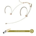 thumbnail image 1 of GLFILL Adjustable Beige Double Earhook Headset Mic Headworn Microphone 3 Pin 4 Pin XLR For Shure Wireless Microphone With Cover D, 1 of 9