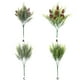 thumbnail image 2 of Matsuzay 4 piezas ramas agujas decoración Artificial nieve falsos pino con Greenerys racimos de pino hojas de pino ramitas de Kits de decoración para fiestas D, 2 of 6