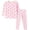 Pink Flowers, variant on WIBACKER 2-7 Years Toddler and Little Girls' Long Sleeve Pajamas Set Cotton Top and Pants 2 Piece Sleepwear Pjs - Ladybug