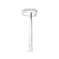 thumbnail image 3 of ANGARA Natural 0.11 Ct. Diamond Halo Ring in 14K White Gold for Women (Ring Size: 3), 3 of 9