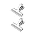 thumbnail image 2 of keepw 2pcsMetalClipsBag Scellement Document Clips Acier Inoxydablealimentaire GradeSilver Brossé Chaleur Résistant à l'Eau Rouille Cuisine Résistant L M, 2 of 6