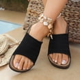 thumbnail image 2 of Slides for Women Cork Footbed Open Toe Mesh Sandals Summer Casual Flat Walking Shoes Comfortable Outdoor Slip on Slippers Black Size 8.5, 2 of 7