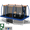 Blue, variant on Seizeen Rectangle Trampoline for Outdoor, 8x14ft Pumpkin Trampoline with Enclosure Net, 2-in-1 Kids Trampoline with Soccer Target, Max Weight 2200LBS