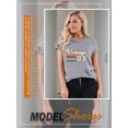 thumbnail image 4 of QAFOPEH Women Vintage'83 Print Tee Shirt Short Sleeve Crewneck Graphic Top, 4 of 7