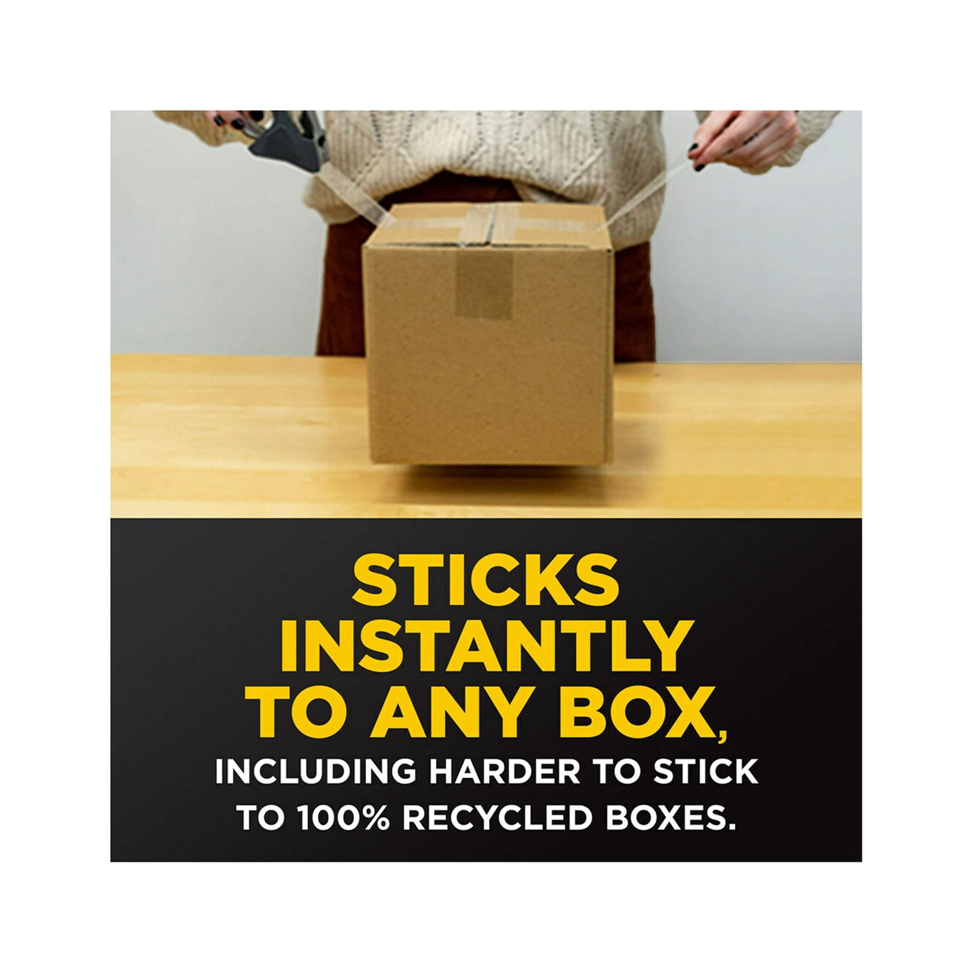 Scotch® Box Lock 195 Packaging Tape 1-15/16 X 22-1/4 Yd Clear (Pack of 10)