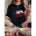 thumbnail image 1 of Camiseta De Verano Con Cuello Redondo Para Mujer, Camisetas De Verano Para Ir De Compras En La PlayaCreative Flag-Inspired Lobster Print Fashion Tee for Women, Casual Crew Neck Short Sleeve T-Shirt,, 1 of 6