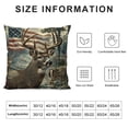 thumbnail image 6 of Nawypu Pillow Cover America Deer Double-Sided Design Home Decor for Sofa Livingroom Couch Bed Decorative Throw Pillow Case Gift,2 Pcs White, 6 of 6