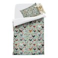 thumbnail image 2 of Chicken and Flower Duvet Cover and Pillowcase Set for Single Bedding, Bedroom Accessories for Kids Teens, 2 of 5