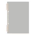 thumbnail image 2 of Haosy Gray Notebooks 2 Pcs 1-subject Journal 60 Sheets A5 College Ruled Paper Detachable Ring 8.3"x5.7", 2 of 8