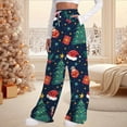 thumbnail image 2 of CONZONE Womens Sweatpants Xmas Tree Graphic Baggy Sports Pants for Women Elastic Waist Drawstring Wide Leg Fall Winter Workout Athletic Trousers, 2 of 6