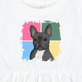 thumbnail image 4 of Inktastic Blue French Bull Dog Girls Baby Dress, 4 of 5