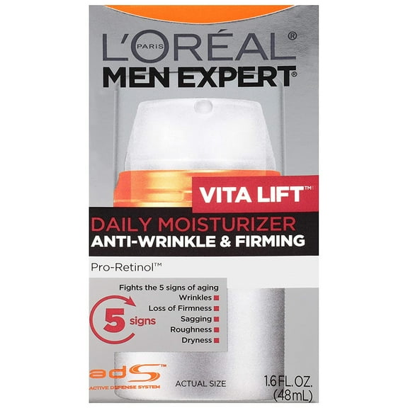 Loreal Paris Mens Expert Vita Lift Anti-Wrinkle & Firming Moisturizer 1.6 Fl Oz (Pack Of 2)