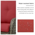 thumbnail image 7 of POCASSY Outdoor Wicker Rattan Swivel Rocking Patio Club Accent Chairs with Cushions, 7 of 7
