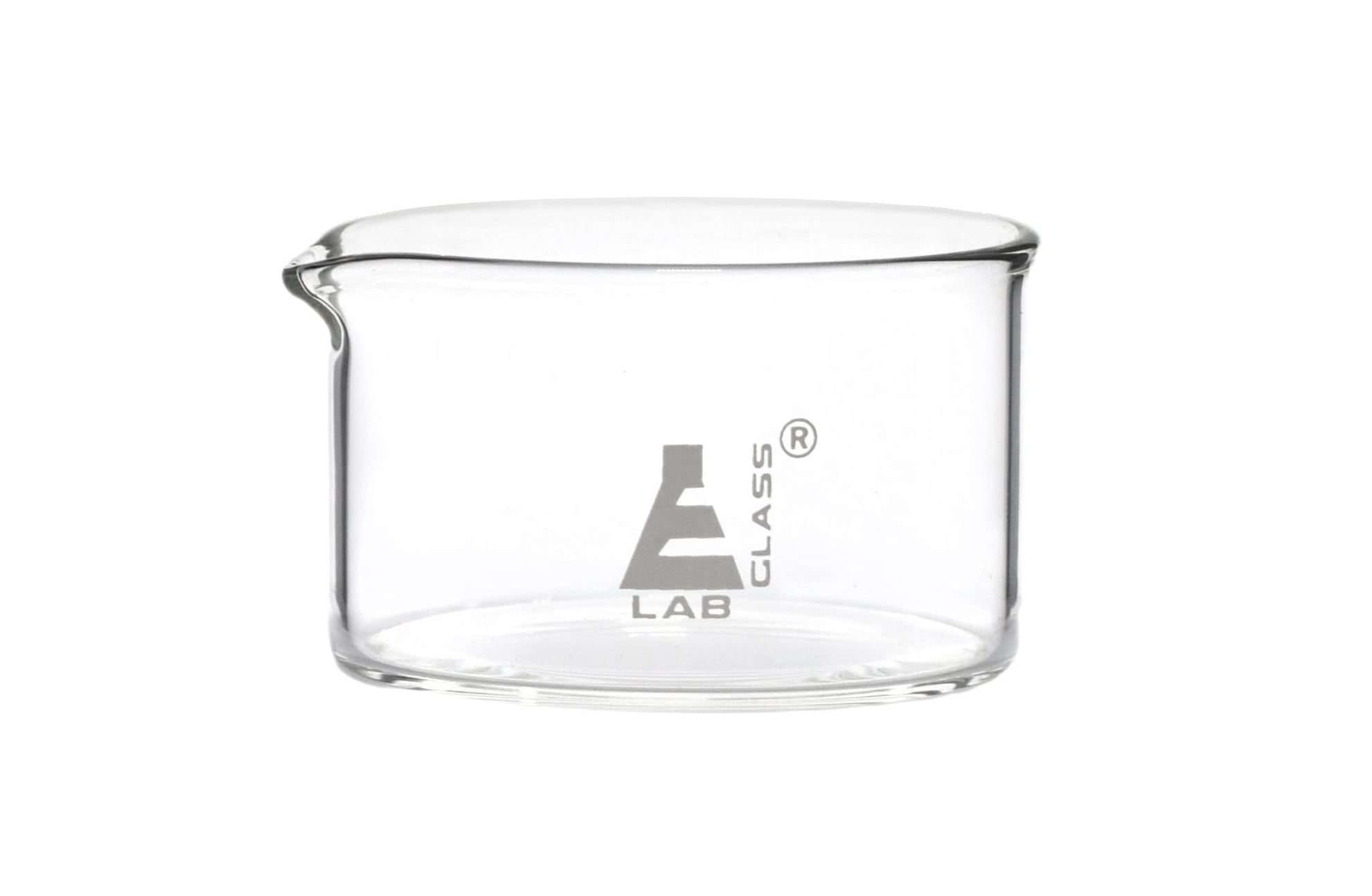 United Scientific CrystalClear Crystallizing Dish 500mL, Flat Bottom