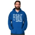 thumbnail image 4 of US Air Force USAF Dad Military Father Men Big & Tall Graphic Hoodie Brisco Brands 5X, 4 of 5