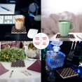 thumbnail image 2 of RYLABLUE Merry Christmas Santa Claus Set of 4 Coaster for Drinks, Absorbent Ceramic Stone Coasters Cup Mat with Cork Base for Home Kitchen Room Coffee Table Bar Decor, 2 of 4