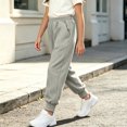 thumbnail image 5 of LvhaoGJOB Girls' Sweatpants for School - Stretchy Material, Breathable, 5 of 9