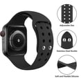 thumbnail image 3 of Silicone Strap for Apple Watch Bands for 44mm 45mm 40mm 41mm 42mm 38mm 45 mm Silicone Bracelet iWatch Bands,Apple Watch Strap Accessories for Series 3 6 5 SE 7 4 2 1 Band, 3 of 8