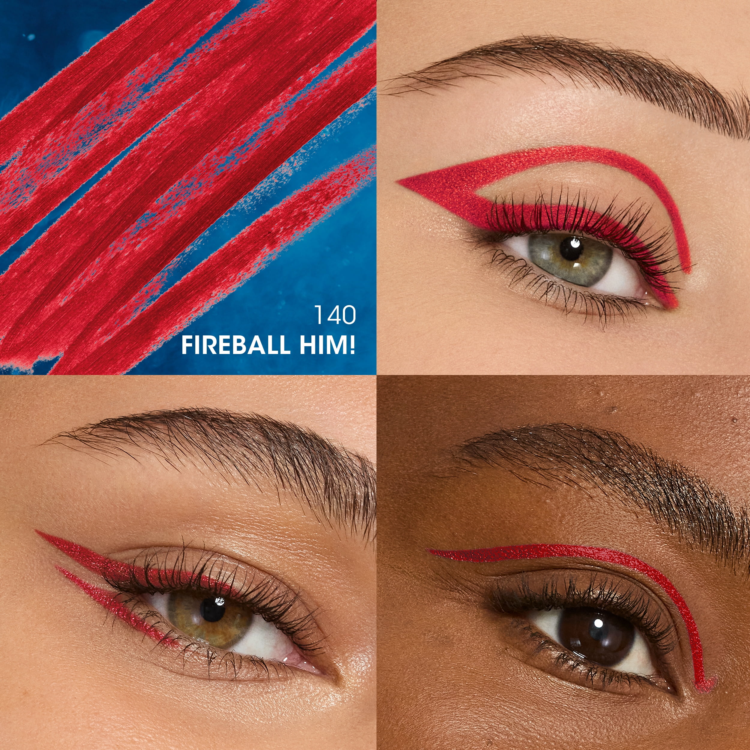 COVERGIRL x STRANGER THINGS UpsEYE Down Kohl Eyeliner, 140 Fireball Him!, 0.03 oz