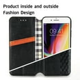 thumbnail image 4 of Dteck Wallet Case for iPhone SE 2020 & iPhone 7 & iPhone 8, Premium PU Leather Flip Folio Wallet Case with Card Slot Magnetic Closure Case, Black, 4 of 8