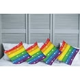 thumbnail image 2 of Ambesonne Rainbow Throw Pillow Cover 4 Pack, Gay Pride Flag Dots, 20", Multicolor, 2 of 5