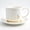 golden b, variant on Cup and , 12 oz Golden Initial B Cappuccino Cup