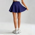 thumbnail image 4 of VNKIDY Girls Kids Solid Color High Waist Flared Athletic Skirt With Built In Shorts For Toddlers Summer Daily Wear Casual Outings Playful Outdoor Activities Stylish Skirt, 4 of 5
