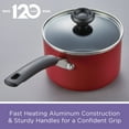 thumbnail image 5 of Farberware 8-Quart Easy Clean Aluminum Nonstick Stockpot, Red, 5 of 7