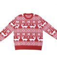 thumbnail image 1 of Suéter navideño informal de jacquard para mujer, estilo holgado, otoño e invierno, suéter de punto europeo y americano para mujer, 1 of 6