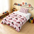 thumbnail image 2 of Erosebridal Christmas Truck Twin Comforter Sets, Christmas Tree Bedding Set, Pink Merry Christmas, Xmas Reversible 2 Pieces 1 Comforter and 1 Pillowcase, 2 of 6