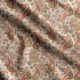 thumbnail image 1 of Soimoi Asian Paisley Print, Silk Fabric, Decor Sewing Fabric by The Yard 42 Inch Wide,Decorative Fabric for Shirts Suits Ties, Red, 1 of 5