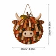 thumbnail image 4 of Autumn Highland Cow Pumpkin 3D Fabric DIY Kit,Handmade Cow Fabric Animal Decoration Sewing Craft Project for Adults,Fall Farmhouse Home Decor, Thanksgiving Decoration Gift,1pc, 4 of 8