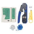 thumbnail image 2 of Wire Crimper, All In One  Compatibility Crimping Tool Kit Alloy Steel Easy Operation  For Telephone, 2 of 8