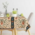 thumbnail image 4 of XAJAT 60‘‘x102'' Plants Prints Rectangle Tablecloth, Cotton Linen Table Covers, 4 of 4