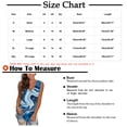 thumbnail image 3 of gakvbuo Summer Plus Size Tank Top for Women Summer Tops Dressy Casual Trendy V Neck T Shirts Rolled Sleeveness Tie Dye Gradient Printed Side Split Vest Blouse Tee, 3 of 6