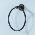 thumbnail image 1 of KES Black Towel Ring Bathroom Towel Holder Modern Wall Mount, Matte Black, 1 of 10