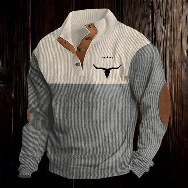 Chandail Sans Capuche pour Hommes pour un Confort Quotidien et Style Mode Urbaine, Manches Longues, Col Rond, pour Printemps Automne Hiver