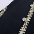thumbnail image 6 of WRFWUL Mens Medieval Robe Costume Knight Tunic Cosplay Tops Viking Pirate Renaissance Jacket with Belt, 6 of 7