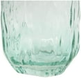 thumbnail image 4 of DecMode 11" Handmade Abstract Textured Rectangular Ombre Green Glass Vase, 4 of 9