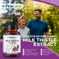 thumbnail image 5 of Fineland Vitamins Milk Thistle Silymarin Extract Liver Support Capsules 120 Count 3 oz, 5 of 7