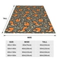 thumbnail image 3 of Honeii Fox And Mushroom Print Fleece Blanket - Throw Blanket for Bed, Sofa, Couch, Camping, and Travel , Microplush Ultra Soft Warm Blanket-50"x40", 3 of 7