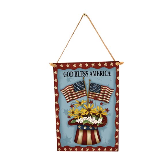 mtvxesu July 4th Decorations, Patriotic Decorations for Tree Independence Day Wooden Pendant Wooden Pendant Home Window Hotel Decoration Discount